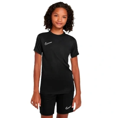 Image of Nike Performance Academy 23 Branded Unisex Sports Tshirt for kids, Size: 12 13y, Black/white