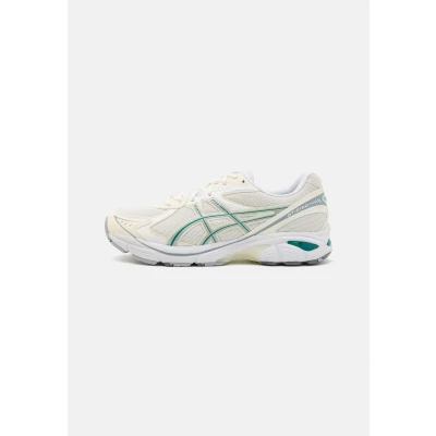 Image of Asics Sportstyle GT2160 Unisex Trainers, Size: 3, Cream/jasper green Imitation leather/ textile