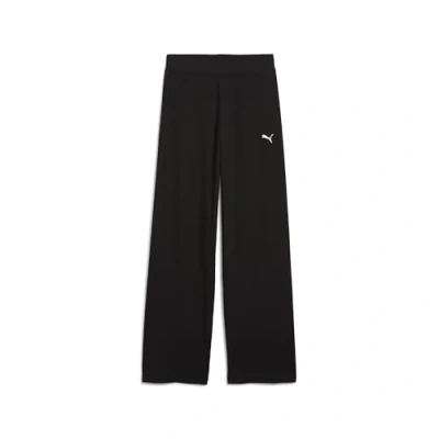 Image of Puma Elevated HIGH Waist Straight LEG PANT Tracksuit bottoms, Women&#039;s, Size: XS, Black
