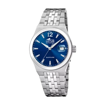 Image of Lotus Automatic Watch, Men&#039;s, Size: One Size, Bleu
