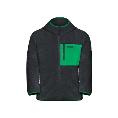 Image of Jack Wolfskin ICE CURL Fleece jacket for kids, Size: 16y, Phantom / green