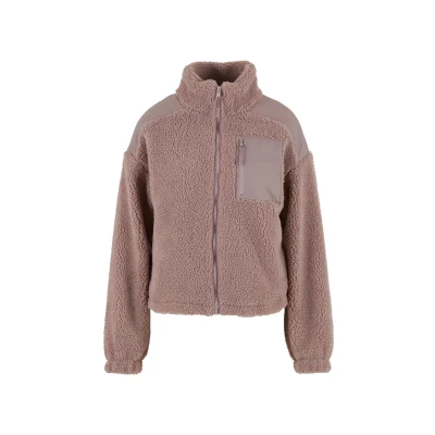 Image of Urban Classics Fleece jacket, Women&#039;s, Size: XS, Duskrose