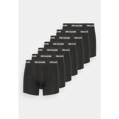 Image of Only &amp; Sons Men&#039;s Boxer Shorts, Black/Detail: Black Waist and White Logo, S