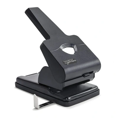 Image of Rapesco HD865 P black heavy duty 2 hole punch (63 sheets)