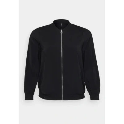 Image of Vero Moda Curve Vmccoco Bomber Jacket, Women&#039;s, Size: 440, Black