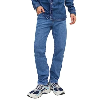 Image of JACK &amp; JONES Men&#039;s Jeans, Blue Denim, 34W / 32L