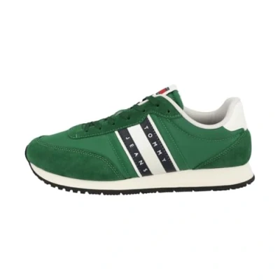 Image of Tommy Jeans Men&#039;s Runner Trainers, Green Terrain, 6.5 UK