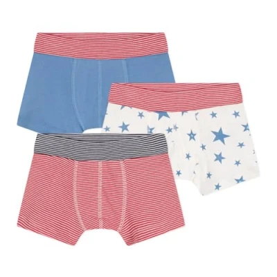 Image of Petit Bateau KIDS 3 PACK Pants for kids, Size: 10y, Alaska/marshmallow/spi/marshmallow