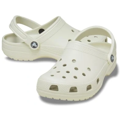 Image of Crocs Unisex Children&#039;s Classic Clog T Wooden Shoes, Linen, 22/23 EU