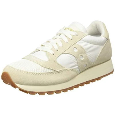 Image of Saucony JAZZ Original Vintage Trainers, Women&#039;s, Size: 7, Marshmallow Leather and textile