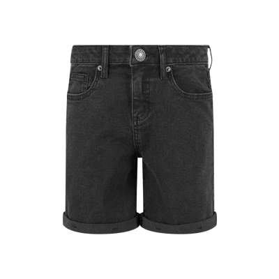 Image of Urban Classics Stretch Denim shorts for kids, Size: 11 12y, Black washed
