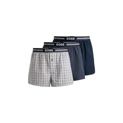 Image of BOSS 3 PACK Boxer shorts, Men&#039;s, Size: Medium, Light beige
