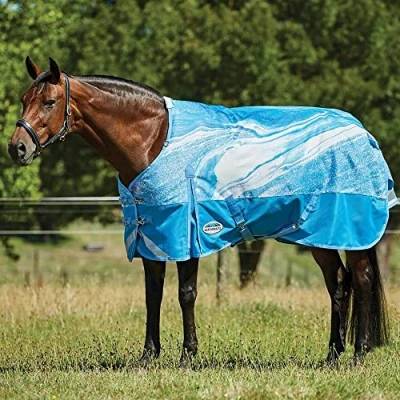 Image of Weatherbeeta ComFiTec Plus Dynamic II Standard Neck Medium 220g Blue Swirl Marble