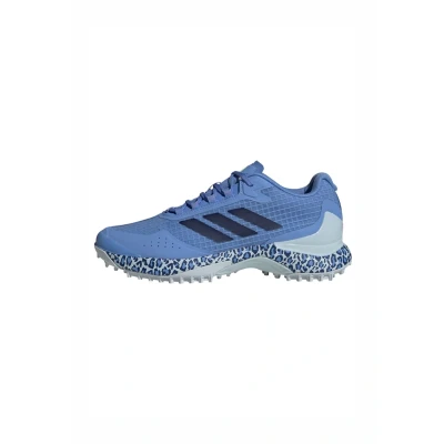 Image of adidas Performance Fabela X 2 Field Spikes, Women&#039;s, Size: 4, Halo blue dark fusion Synthetics/textile