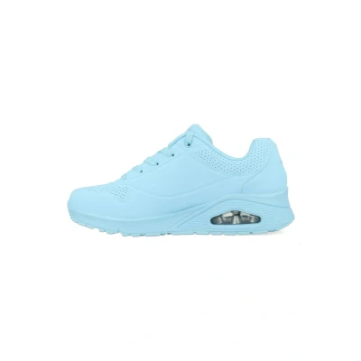 Image of Skechers Sport UNO Trainers, Women&#039;s, Size: 5, Light blue durabuck Leather/synthetics