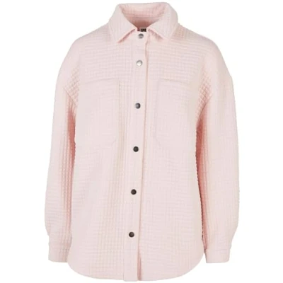 Image of Urban Classics Overshirt Buttondown blouse, Women&#039;s, Size: XL, Pink