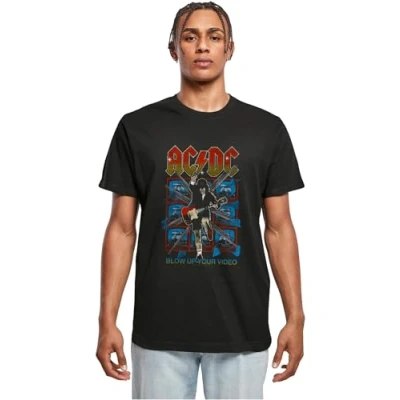 Image of Merchcode ACDC BLOW UP YOUR Video Print Tshirt, Men&#039;s, Size: XXL, Black