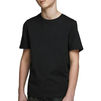 Image of Jack &amp; Jones Junior Jjeorganic Basic TEE Tshirt for kids, Size: 8y, Black