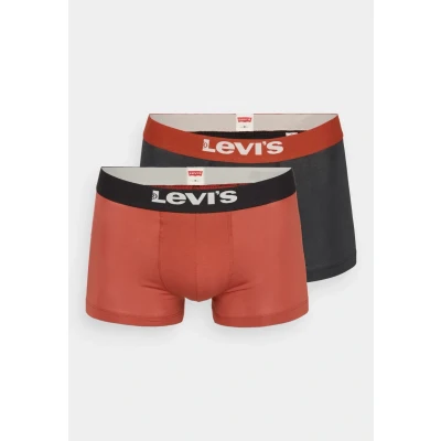 Image of Levi&#039;s Men&#039;s Organic Cotton Bodywear (Pack of 2), Red/Black, S
