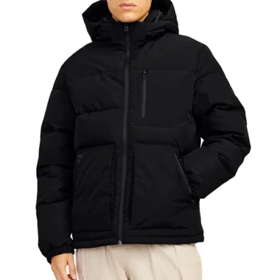 Image of Jack &amp; Jones Jjeotto Puffer Jacket Winter jacket, Men&#039;s, Size: XS, Schwarz