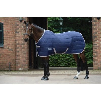 Image of Weatherbeeta ComFiTec 210D Channel Quilt Standard Neck Medium 220g Navy/Silver/Red