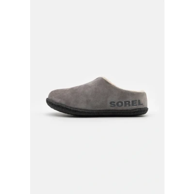 Image of Sorel Unisex Kid&#039;s Lanner Ridge 2 Slippers, Quarry, 5 UK
