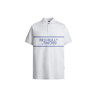 Image of Red Bull Racing x Pepe Jeans RBR Panel Print LOGO Polo shirt, Men&#039;s, Size: XL, White