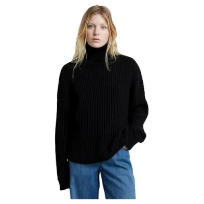 Image of G STAR Loose Turtle NECK Jumper, Women&#039;s, Size: Small, Black