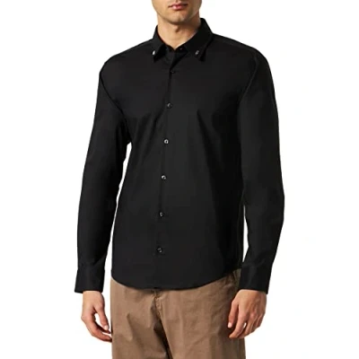 Image of HUGO ERMO Shirt, Men&#039;s, Size: Small, Black