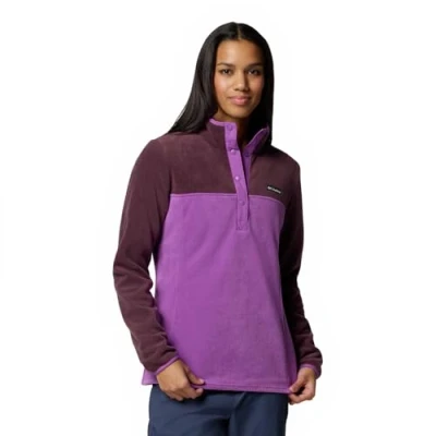 Image of Columbia Benton SPRINGS 1/2 SNAP Fleece jumper, Women&#039;s, Size: Small, Razzle/moonvista