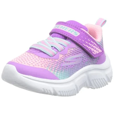 Image of Skechers Performance GO RUN 650 Road running shoes for kids, Size: 11.5K, Pink/multicolor Textile/synthetics