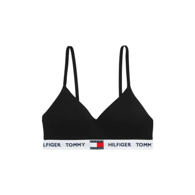 Image of Tommy Hilfiger Heritage Bralette LIFT Pushup bra, Women&#039;s, Size: 8, Black