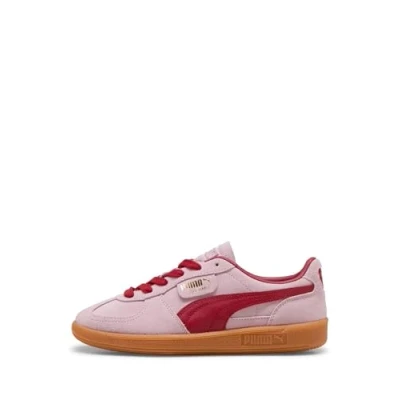 Image of Puma Palermo Unisex Trainers, Size: 5.5, Rose mauve/dark crimson Suede