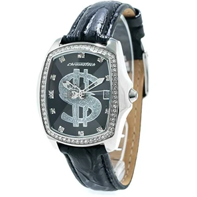 Image of Chronotech Womens Analogue Quartz Watch with Leather Strap CT7896LS 103,