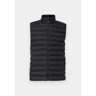 Image of Tommy Hilfiger CORE Packable Recycled VEST Waistcoat, Men&#039;s, Size: Small, Black