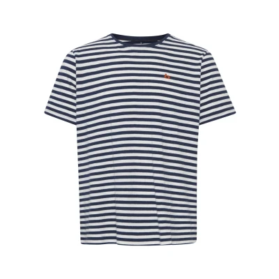 Image of Blend Bhdinton Striped TEE Print Tshirt, Men&#039;s, Size: Medium, Dress blues