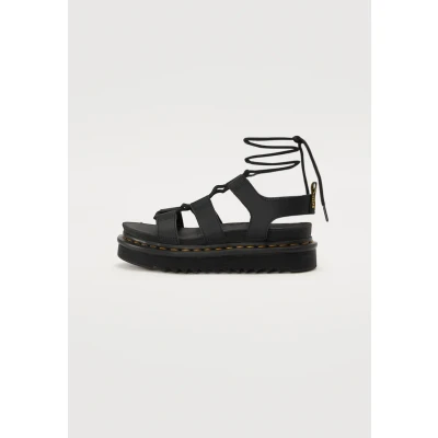 Image of Dr. Martens Nartilla Ankle cuff sandals, Women&#039;s, Size: 6.5, Black athena Leather