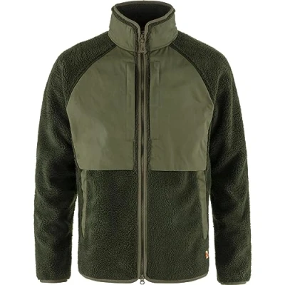 Image of Fjällräven Vardag Jacket Fleece jacket, Men&#039;s, Size: Medium, Deep forest/laurel green