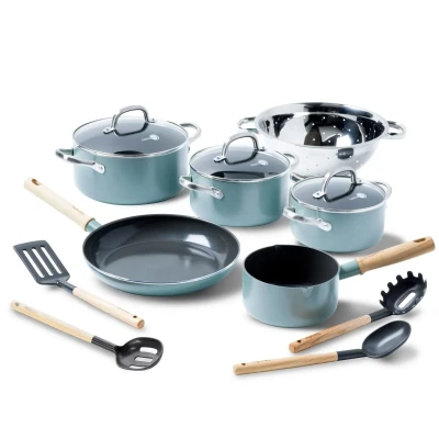 Image of GreenPan Pan Set Mayflower 5 Piece + Utensils