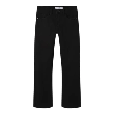 Image of Name it Nkmryan Straight leg jeans for kids, Size: 7y, Black denim