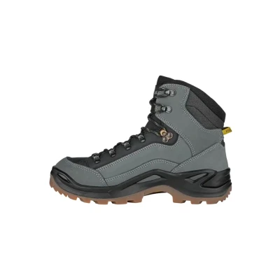 Image of LOWA Renegade GTX MID Unisex Hiking Boots Outdoor Goretex, Dark grey black, 41 EU