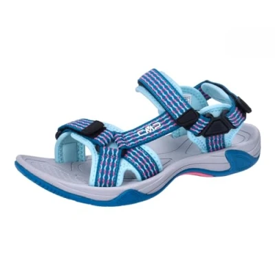 Image of CMP Men&#039;s Kids Hamal Hiking Sandal Sports Sandals, Dark Blue Fluo Pink Deep Lake Fluo, 13 UK