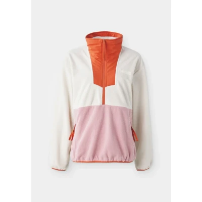 Image of Columbia Sequoia GROVE 1/2 ZIP Fleece jumper, Women&#039;s, Size: XS, Chalk/eraser pink/tuscan