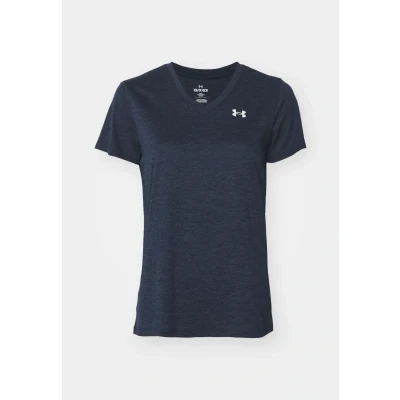 Image of Under Armour TECH Twist Basic Tshirt, Women&#039;s, Size: XS, Midnight navy/white