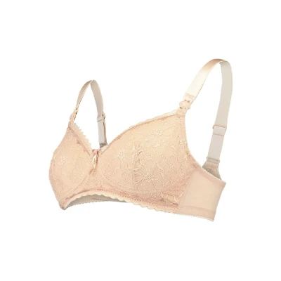 Image of Cache Coeur IRIS Wirefree Breastfeeding Balconette bra, Women&#039;s, Size: 70, Nude