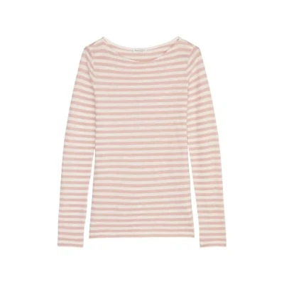 Image of Marc O&#039;Polo BOAT NECK Striped Long sleeved top Multi dusty rose, Women&#039;s, Size: XXL, rose