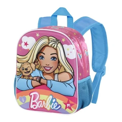 Image of Barbie Rainbow Small 3D Backpack, pink, 26 x 31 cm, Capacity 8.5 L, Einheitsgröße, Backpack