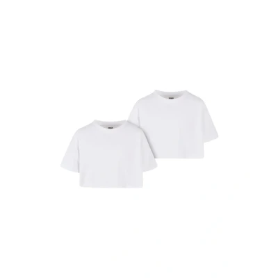 Image of Urban Classics Short Kimono 2PACK Basic Tshirt for kids, Size: 5 6y, white