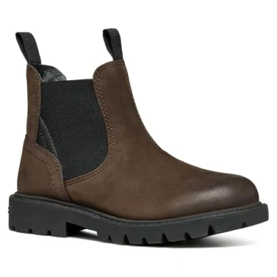 Image of Geox Boy&#039;s J Shaylax Ankle Boots, Coffee Black, 11 UK Child