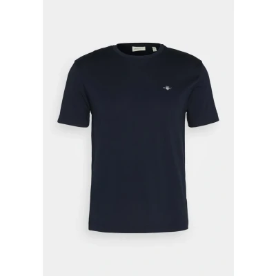 Image of GANT Printed Archive Shield Basic Tshirt, Men&#039;s, Size: Medium, Evening blue